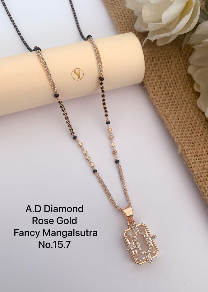 20 AD Diamond Daily Wear Mangalsutra Wholesale Market In Surat
